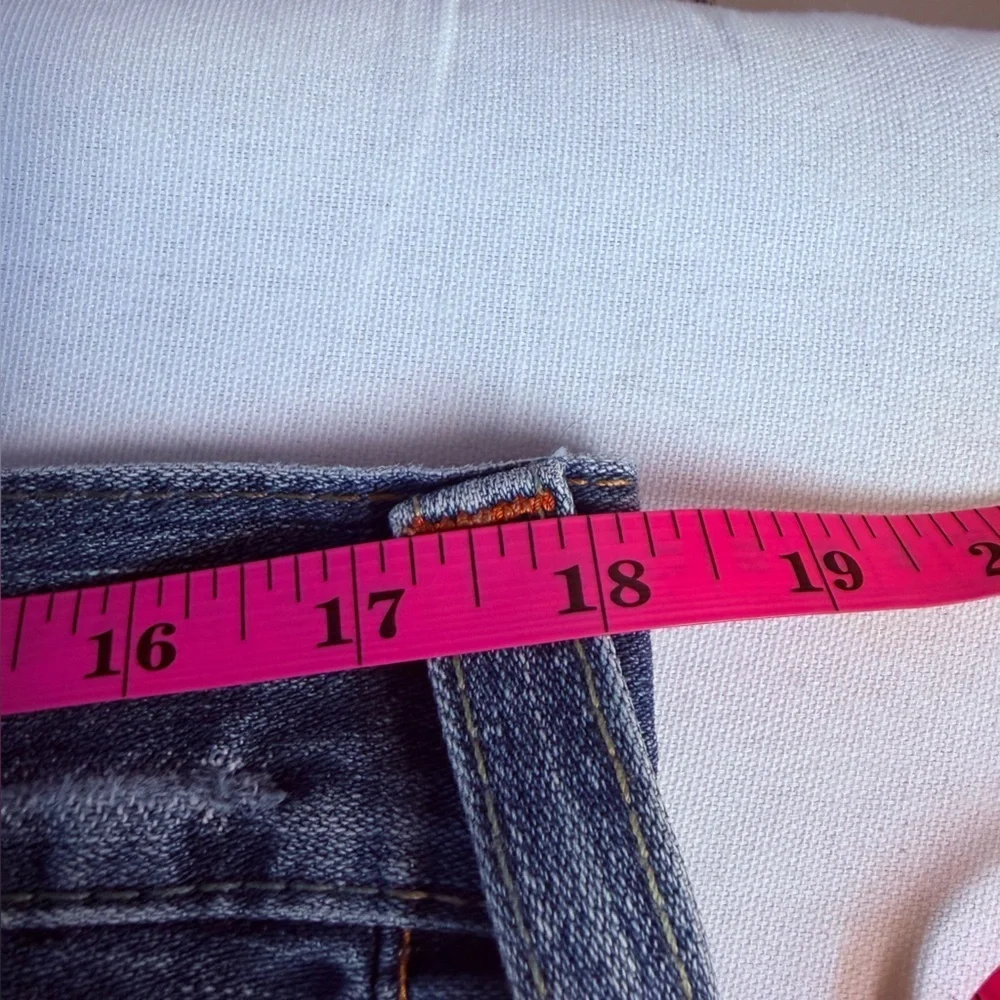 True Religion Joey Super T Flap Twisted Flare Vintage Y2K Thrashed Retro Jean 33